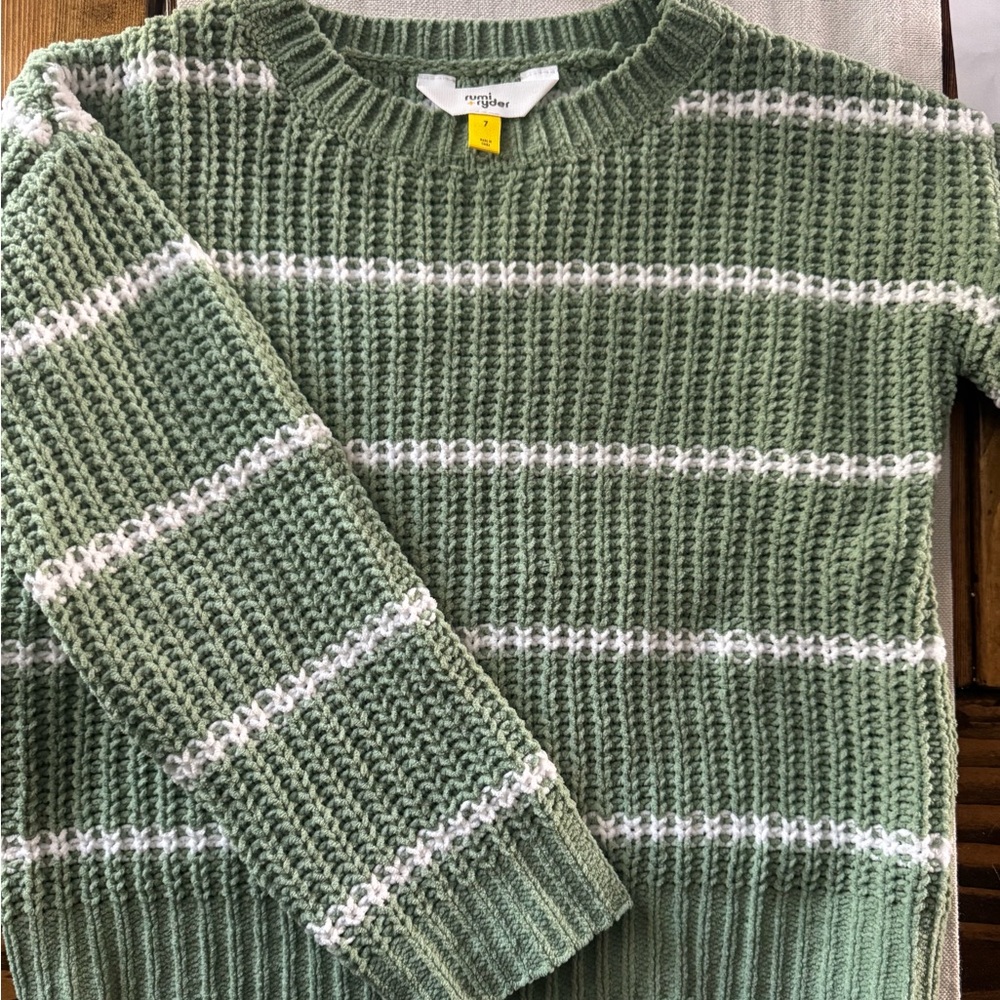 Green Striped Sweater by Rumi + Ryder (StitchFix)